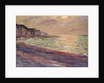 The Beach at Pourville, Setting Sun, 1882 by Claude Monet
