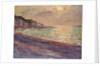 The Beach at Pourville, Setting Sun, 1882 by Claude Monet