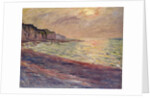 The Beach at Pourville, Setting Sun, 1882 by Claude Monet