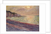 The Beach at Pourville, Setting Sun, 1882 by Claude Monet
