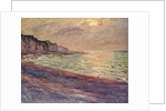 The Beach at Pourville, Setting Sun, 1882 by Claude Monet