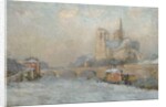 Quai de la Tournelle and Notre-Dame de Paris, 1909 by Albert-Charles Lebourg