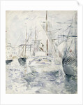 White Boat in the Port, Nice, 1881 by Berthe Morisot