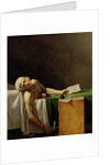 The Death of Marat, 1793 by Jerome Martin Langlois