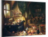 An Alchemist in his workshop, 17th century by David the Younger Teniers