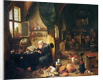 An Alchemist in his workshop, 17th century by David the Younger Teniers