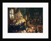An Alchemist in his workshop, 17th century by David the Younger Teniers