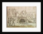 Bust of Marat thrown in a sewer, 5th February 1795 by French School