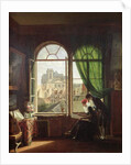 View of Saint-Eustache Church from a House on Rue Platriere or, The Artist's Interior, c.1810 by Martin (attr. to) Drolling
