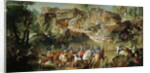 Hunting in the Forest of Fontainebleau at Franchard by Jean-Baptiste Oudry