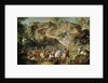 Hunting in the Forest of Fontainebleau at Franchard by Jean-Baptiste Oudry