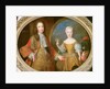 Louis XV and the Infanta of Spain, Maria Ana Victoria c.1724 by Alexis Simon Belle