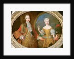 Louis XV and the Infanta of Spain, Maria Ana Victoria c.1724 by Alexis Simon Belle