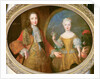 Louis XV and the Infanta of Spain, Maria Ana Victoria c.1724 by Alexis Simon Belle
