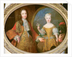 Louis XV and the Infanta of Spain, Maria Ana Victoria c.1724 by Alexis Simon Belle