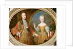 Louis XV and the Infanta of Spain, Maria Ana Victoria c.1724 by Alexis Simon Belle