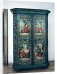 Wardrobe decorated with scenes of the four seasons, 1778 by German School