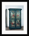 Wardrobe decorated with scenes of the four seasons, 1778 by German School