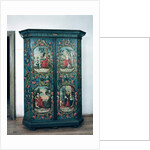 Wardrobe decorated with scenes of the four seasons, 1778 by German School