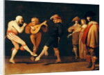 Farce Actors Dancing by Pieter Jansz. Quast