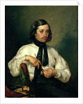 Portrait of Armand Ono, known as The Man with the Pipe, 1843 by Jean-Francois Millet