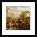 Descent of the Courtille, Belleville by Celestin Francois Nanteuil