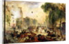 Assassination Attempt on King Louis-Philippe by Giuseppe Fieschi Boulevard du Temple, 28th July 1835 by Francois Gabriel Guillaume Lepaulle