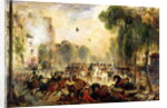 Assassination Attempt on King Louis-Philippe by Giuseppe Fieschi Boulevard du Temple, 28th July 1835 by Francois Gabriel Guillaume Lepaulle