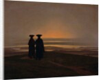Evening Landscape with Two Men, c.1830-35 by Caspar David Friedrich
