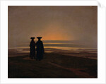Evening Landscape with Two Men, c.1830-35 by Caspar David Friedrich