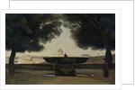 The Fountain of the French Academy in Rome, 1826-27 by Jean Baptiste Camille Corot