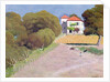 Landscape, The House with the Red Roof, 1924 by Felix Edouard Vallotton