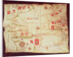 Map of the Atlantic Ocean, c.1550 by Portuguese School