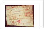 Map of the Atlantic Ocean, c.1550 by Portuguese School