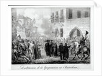 Destruction of the Inquisition in Barcelona, 10th March 1820 by Hippolyte Lecomte