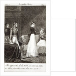 He came up to the table, showed the letter to Alice and left without saying a word! by French School