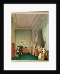 The Empress's Bedroom with the Duchesse de Montebello and Jean-Nicolas Corvisart October 1813 by Marie-Louise de Hapsburg-Lorraine