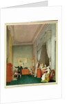 The Empress's Bedroom with the Duchesse de Montebello and Jean-Nicolas Corvisart October 1813 by Marie-Louise de Hapsburg-Lorraine