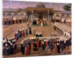 Reception at the Court of Sultan Selim III at the Topkapi Palace, late 18th century by Ottoman School