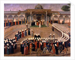 Reception at the Court of Sultan Selim III at the Topkapi Palace, late 18th century by Ottoman School