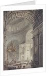 The Glowing Cross in St. Peter's, Rome, on Maundy Thursday by Charles Norry