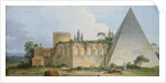 Tomb of Gaius Cestius, Rome by Jean Jacques Francois Le Barbier