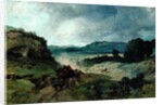 Roman Landscape, 1827 by Jean Baptiste Camille Corot