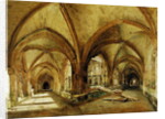 The Cloisters of St. Wandrille, c.1825-30 by Louis Eugene Gabriel Isabey