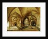 The Cloisters of St. Wandrille, c.1825-30 by Louis Eugene Gabriel Isabey
