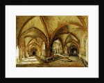 The Cloisters of St. Wandrille, c.1825-30 by Louis Eugene Gabriel Isabey