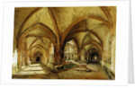 The Cloisters of St. Wandrille, c.1825-30 by Louis Eugene Gabriel Isabey