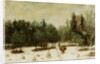 Entrance to the Forest in Winter. Snow Effect, 1873 by Gustave Courbet