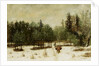 Entrance to the Forest in Winter. Snow Effect, 1873 by Gustave Courbet