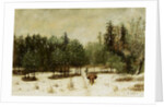 Entrance to the Forest in Winter. Snow Effect, 1873 by Gustave Courbet